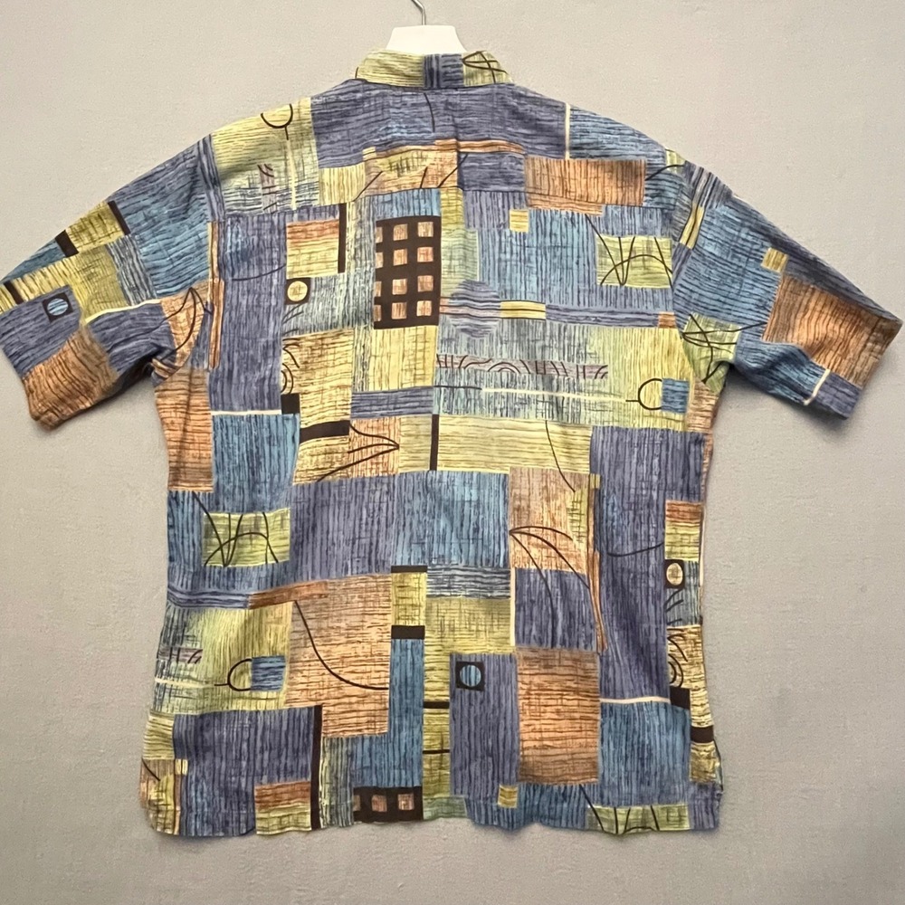 VTG Tori Richard Hawaii Shirt XL Cotton Lawn Abstract Aloha Camp Made USA 23x29 - Picture 4 of 11